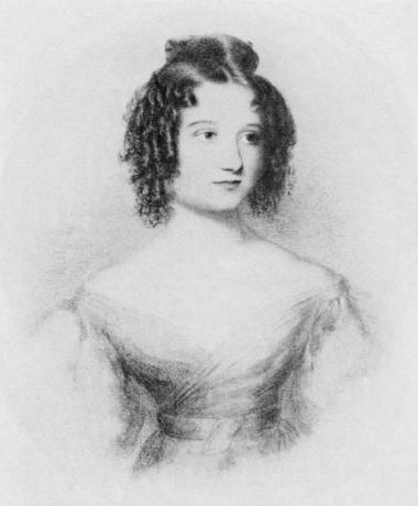 A 17 éves Ada Byron (Augusta Ada King-Noel, Lovelace grófnő) Lord Byron lányának rajza.