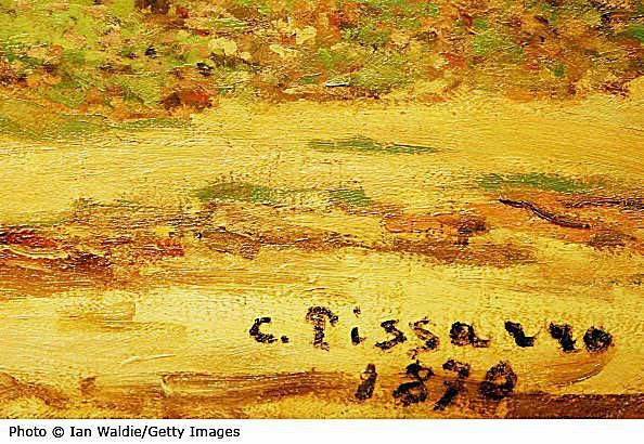 Camille Pissarro híres impresszionista művész aláírása