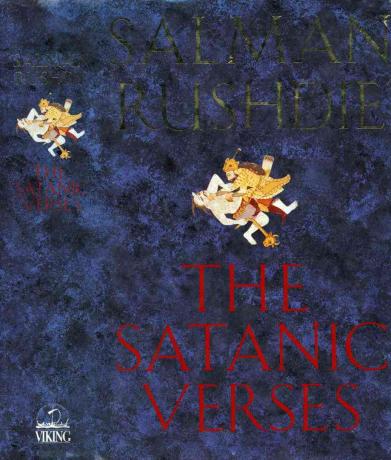 Salman Rushdie 'A sátáni versek' borítója.