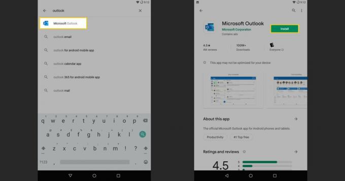 Telepítse az Outlook for Android alkalmazást