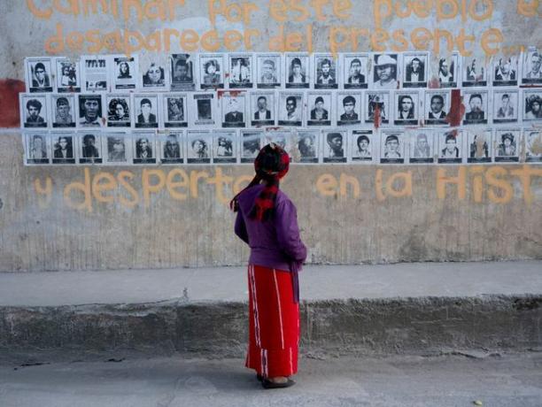 Eltűnt guatemalaiak fala