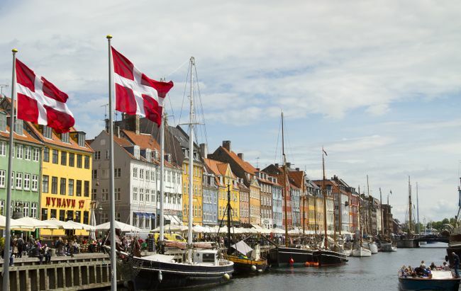 Nyhavn kikötő Koppehágában