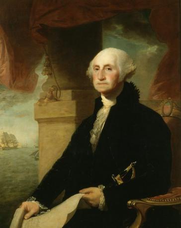 George Washington elnök, 1794-ben festett.