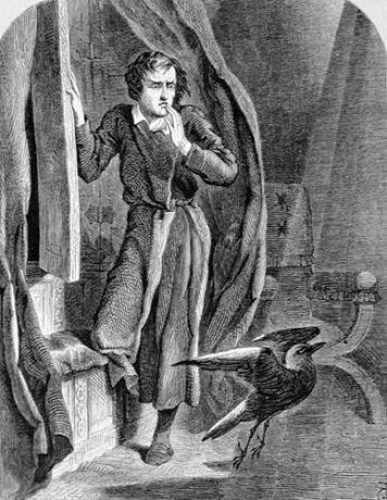 John Tenniel illusztráció Edgar Allan Poe 