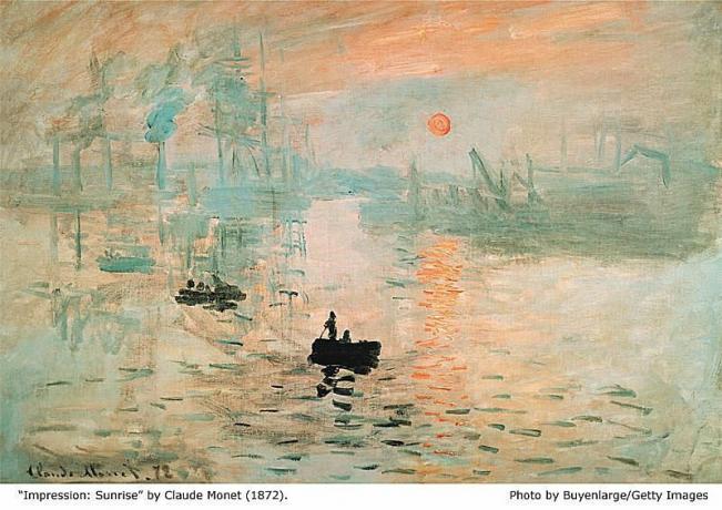 Napkelte - Monet (1872)
