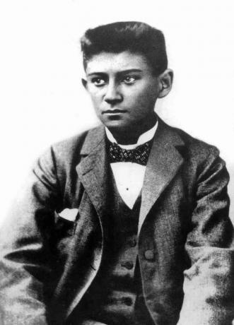 Kafka Franz (1883-1924) cseh író itt fiatal c. 1898