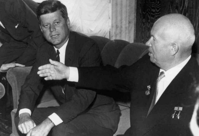 John F. Kennedy és Nikita Hruscsov Bécsben