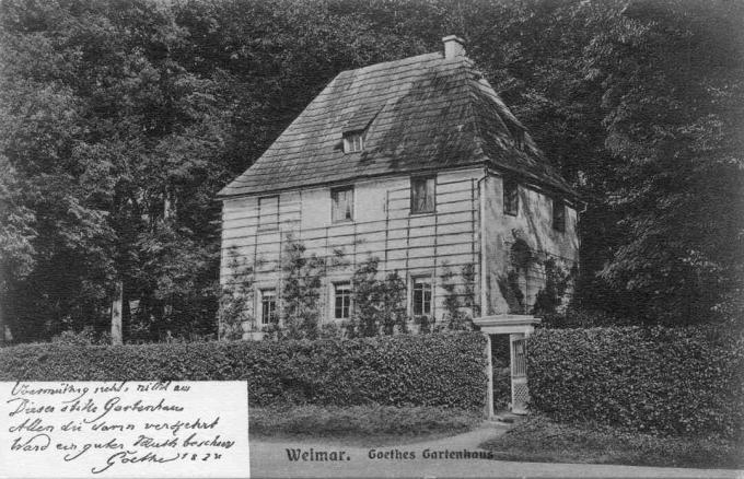 Goethe kerti házát
