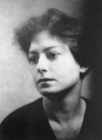 Dorothy Parker fekete-fehér portré