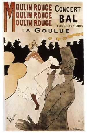 „La Goulue au Moulin Rouge”, 1892. Művész: Henri de Toulouse-Lautrec