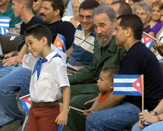 Elián és Juan Miguel González, Fidel Castro