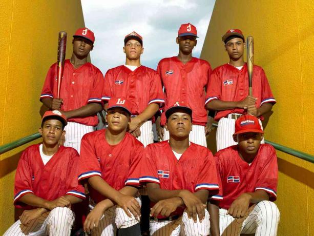 Dominikai tizenéves baseball játékosok