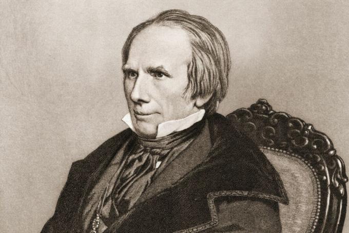 Vésett portré Henry Clay politikusra