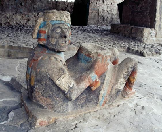 Chac Mool a Templo polgármesternél, Tenochtitlan