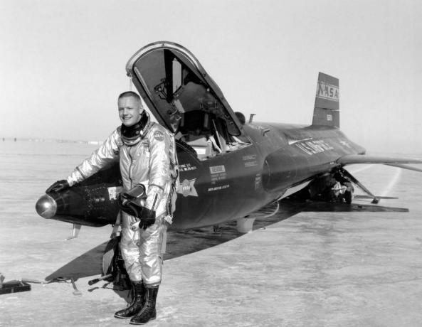 Neil Armstrong az X-15-el.