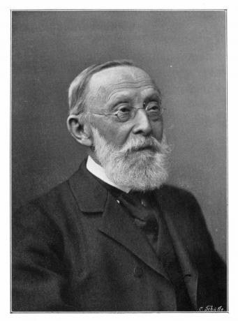 Rudolph Virchow, német patológus, 1902. Művész: C Schutte