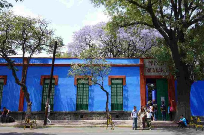 Frida Kahlo Múzeum, a kék ház, Mexikóvárosban