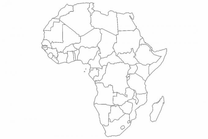 Üres Afrika Térkép