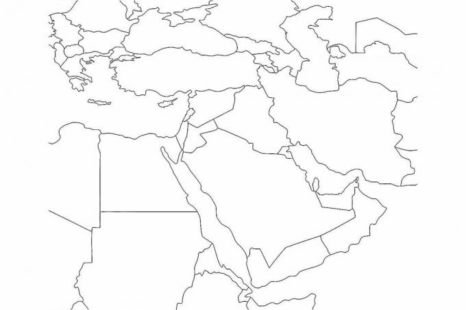 A Közel-Kelet üres térképe