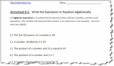 3. algebrai kifejezési munkalap
