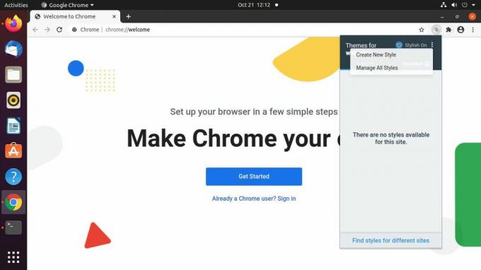 Google Chrome Stílusos lehetőségek