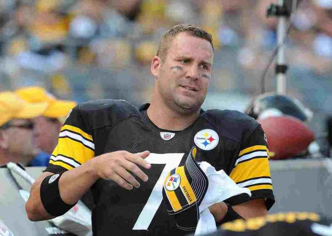 Ben Roethlisberger a Steelers egyenruhájában