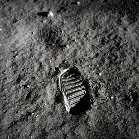 Lábnyom a Holdon az Apollo 11 misszió során