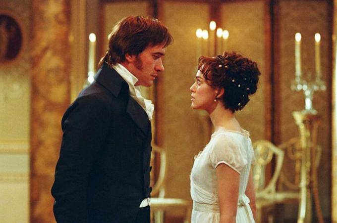 Elizabeth és Mr. Darcy egymásra bámulták a Netherfield labdát