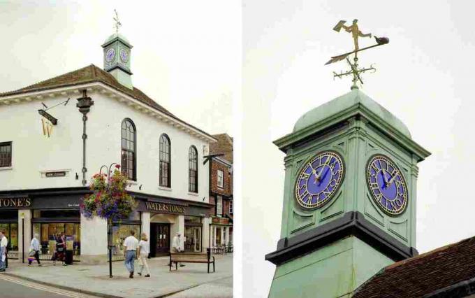 kupola, óra és Weathervane a brit épület