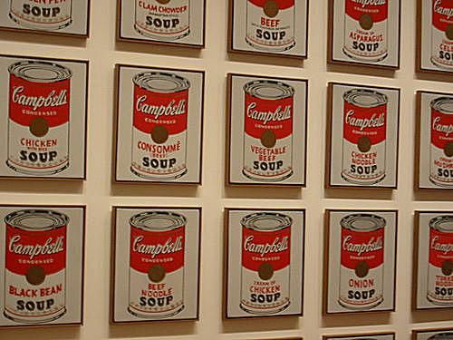Andy Warhol leveskannás festményei